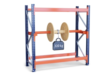 180 cm Suspension de touret de câble pour rayonnage à palettes avec profondeur 80 cm 