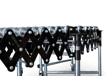 Circuit mobile de galets en ciseaux FRB-SK7, galets en Acier, 6.900 mm, TecMaschin 