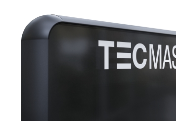 Mobile digital display totem DKS-LED65, 65 in Display, Android 13, Black, 870 mm x 450 mm x 1.555 mm, TecMaschin 