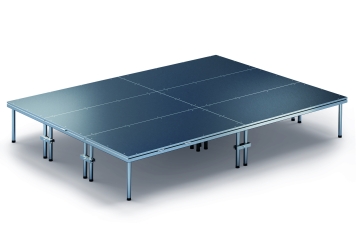 4 m x 3 m Scène mobile EBM850/2, 605 mm haut, 6 modules 850 kg charge max par module 