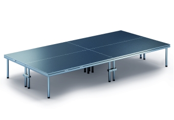 4 m x 2 m Scène mobile EBM850/2, 605 mm haut, 4 modules 850 kg charge max par module 