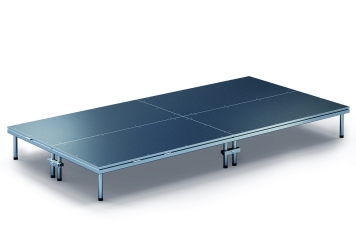 4 m x 2 m Scène mobile EBM850/2, 405 mm haut, 4 modules 850 kg charge max par module 