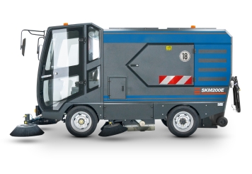 Balayeuse de voirie de rue à batterie SKM200E, 22.000 m²/h, homologuée pour la circulation routière, wipeket 