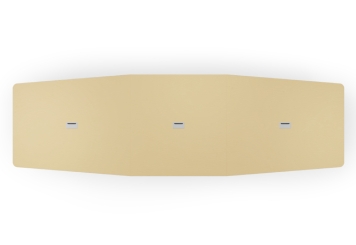 Konferenztisch ELLA480 Beige mit Kabelkanal für 16-18 Personen 