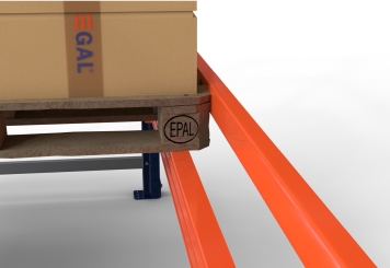 Butée de sécurité 2.700 mm pour rack à palettes PR4500, PR9000, PR15000 