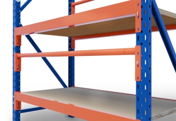 1,2 m table d’emballage MFP1000 / Profondeur 60 cm / hauteur 2 m / réglable en hauteur sur 40 cm / avec panneaux contreplaqués et armoires à outils 