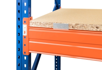 1,9 m rayonnage à palettes PR15000 / profondeur 80 cm / hauteur 2 m / 2 niveaux / platelage Bois 