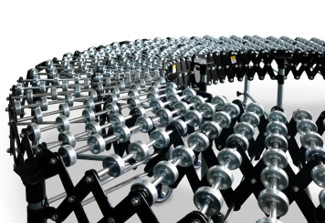 Circuit mobile de galets en ciseaux FRB-SK7, galets en Acier, 6.900 mm, TecMaschin 