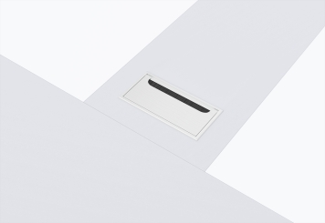 Konferenztisch-Set ANJA280 in Lichtgrau-Weiss + 10 Stühle EMMA 