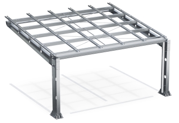 Abri voiture PP2-G-1, simple face, panneau de base, SoloPort 