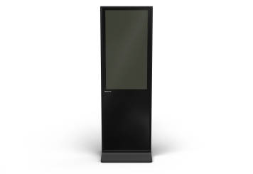 Digital display totem DKST-LED43 with touchscreen incl. transport box, Black, 43 in Display, Android 13, TecMaschin 