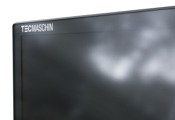 Mobile digital display totem DKS-LED65, 65 in Display, Android 13, Black, 870 mm x 450 mm x 1.555 mm, TecMaschin 