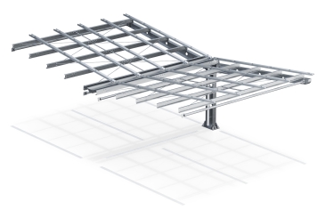 Abri voiture PP4-A-1, double face, champ pour extension, SoloPort 