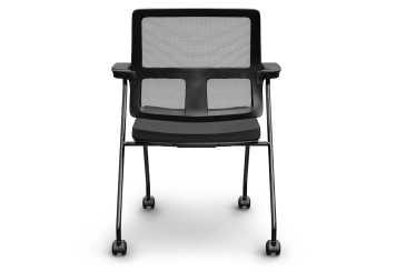 12 x chaise de conférence EMMA avec roulettes - pliable pour un gain de place, TOPREGAL 