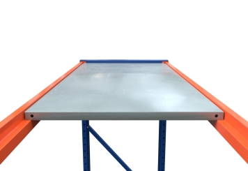 1.100 mm Stahlboden für Lagerregal LR2000 / 500 mm tief / 25 mm hoch 