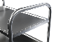Small shelf trolley made of stainless steel, 2 levels, load capacity 100 kg, detailed view on outer frame