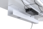 Accessories Milla electrically height-adjustable desk white Cable duct on the desk