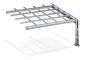 Car park canopy PP2-A-1, one-sided, extension field, SoloPort 