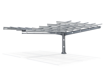 Abri voiture PP4-A-1, double face, champ pour extension, SoloPort 