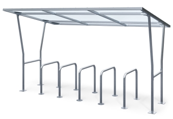 Abri vélo F350/5-P pour 12 Vélos (3.756 mm x 2.236 mm x 2.228 mm) 