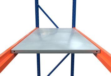 1.100 mm Stahlboden für Lagerregal LR2000 / 500 mm tief / 25 mm hoch 