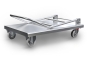 Platform trolley load capacity 150 kg with folded folding bracket