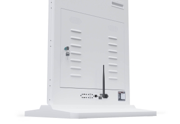 Digital display totem DKS-LED43, 43 in display, Android 11, White, 610 mm x 450 mm x 1.810 mm, TecMaschin 