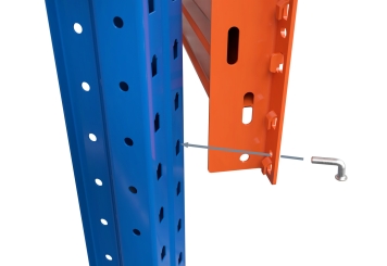 1,9 m pallet racking PR4500 / 80 cm deep / 2 m high / 2 levels / rack layer Wood 