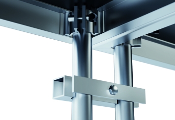 2 m x 1 m Scène mobile EBM850/2, 400 mm haut, 1 modules 850 kg charge max par module 