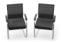 10 sièges de conférence / sièges visiteurs MARINA, noir 