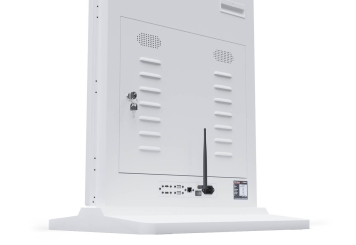 Digital display totem DKST-LED43 with touchscreen, 43 in display, Android 11, White, 610 mm x 450 mm x 1.787 mm, TecMaschin 