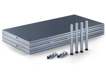 2 m x 1 m Scène mobile EBM850/2, 400 mm haut, 1 modules 850 kg charge max par module 