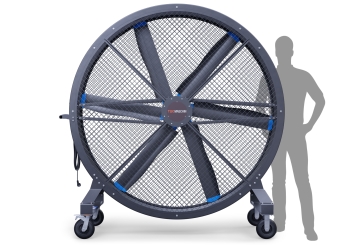 Ventilateur industriel IVM2000, 2.000 mm diamètre, TecMaschin 