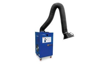 Aspiration soudage AS25, Filtre à cartouche, tuyau d'aspiration 2.000 mm, TecMaschin 