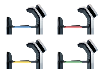 Robot serveur restaurant Robi4-HD, 4 niveaux de tablettes, 490 mm x 580 mm x 1.290 mm, TecMaschin 