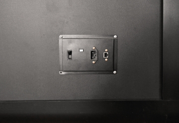 Büro Telefonzelle / Telefonkabine LIA100 mit Milchglasfolie für 1 Person, Schwarz, 870 mm x 866 mm Raumfläche 