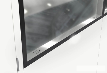 Hallenbüro Meisterbüro PREFAB-6, 2 Fenster, 1 Tür (7 Wand-Paneele, 2 Decken-Paneele) 