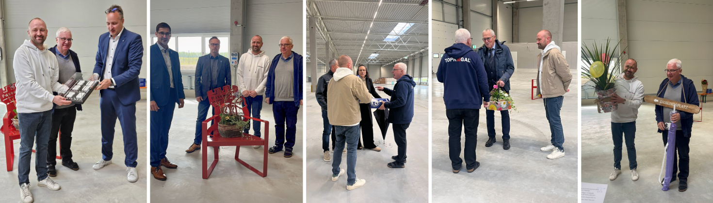 Remise de cadeaux pour l'inauguration