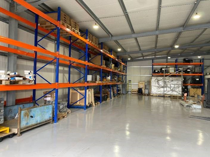 View into the warehouse